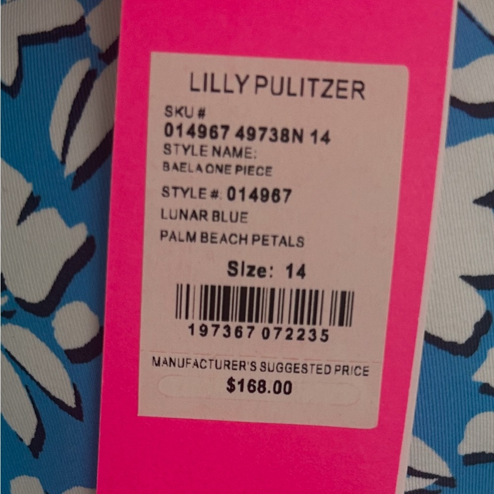 NWT Lilly Pulitzer One Piece Swimsuit Sz 14 - Picture 4 of 5